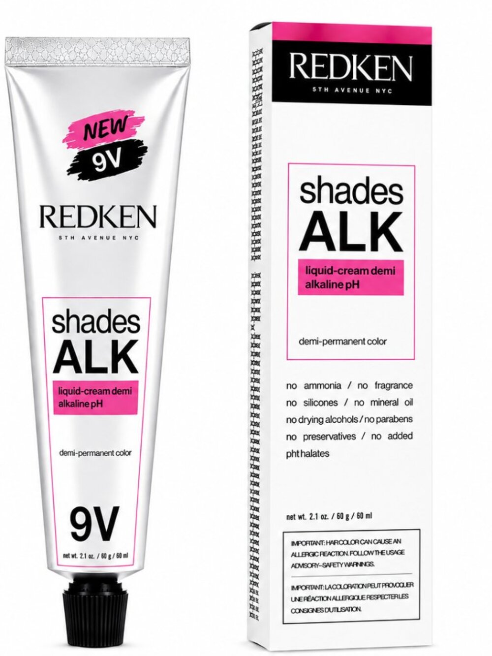 Redken Shades ALK 9V Violet Demi-Permanent Hair Color 2.1 oz